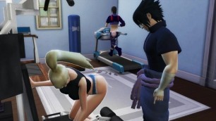 Ino Fucked by Sasuke Special Exercises back of her Husband Netorare