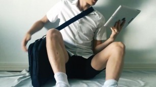 Young Asian Teenage Student get HORNY after School