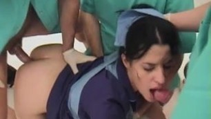 Anal nursing gangbang