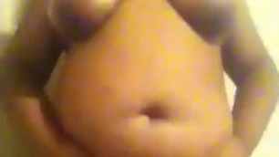 young ebony teen shows off gorgeous BBW body