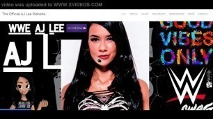 AJ Lee shows her official website!
