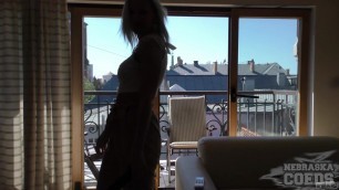NebraskaCoeds - Sexy Bleached Blonde Samanta Returns Fo